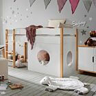Color Halfhoogslaper met Speelwanden - Wit