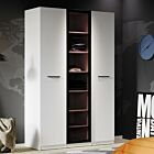 Legend 3-Deurs Kast H214 - Wit/1 Glasdeur
