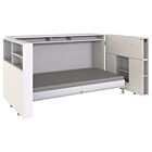 Juist Horizontaal Opklapbed 90x200 met Bedombouw - Wit