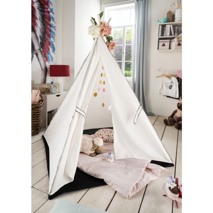 Tipi Speeltent - Wit/Zwart main product photo