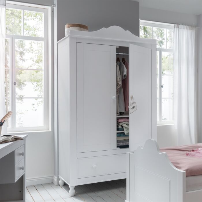 Klaudia 2-Deurs Kledingkast - Wit main product photo