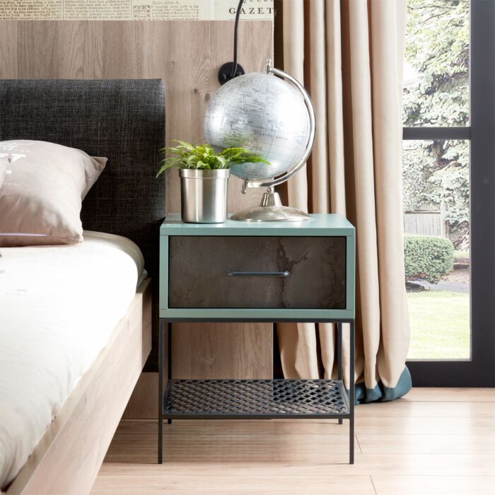 Iron Nachtkastje - Turquoise main product photo