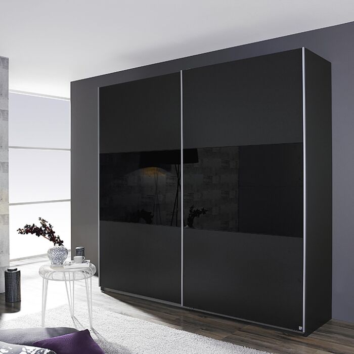 Loriga Schuifdeurkast Breedte 175cm x Hoogte 210cm - Antraciet main product photo