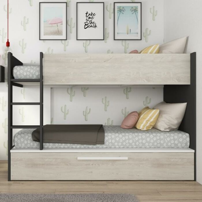 Jules Stapelbed met Slaaplade - Antraciet main product photo