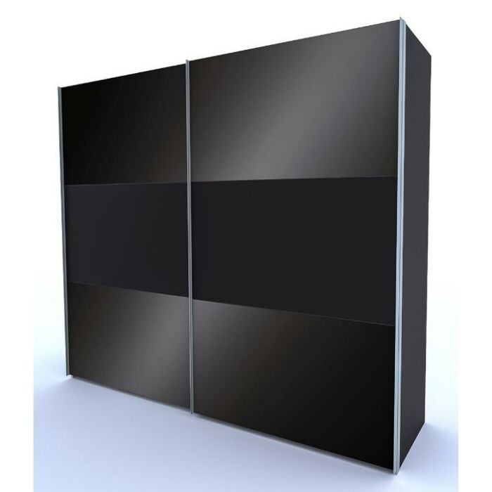Swift Schuifdeurkast Glas Combi 2 Plus Breedte 250cm x Hoogte 216cm - Basalt/Basaltglas main product photo
