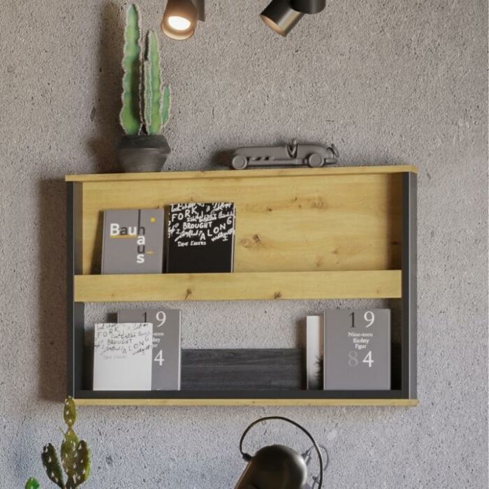 Spot Wandkast - Artisan Eik/Zwart main product photo