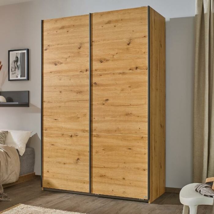 Slide Schuifdeurkast B131 x H197 - Artisan Eiken main product photo