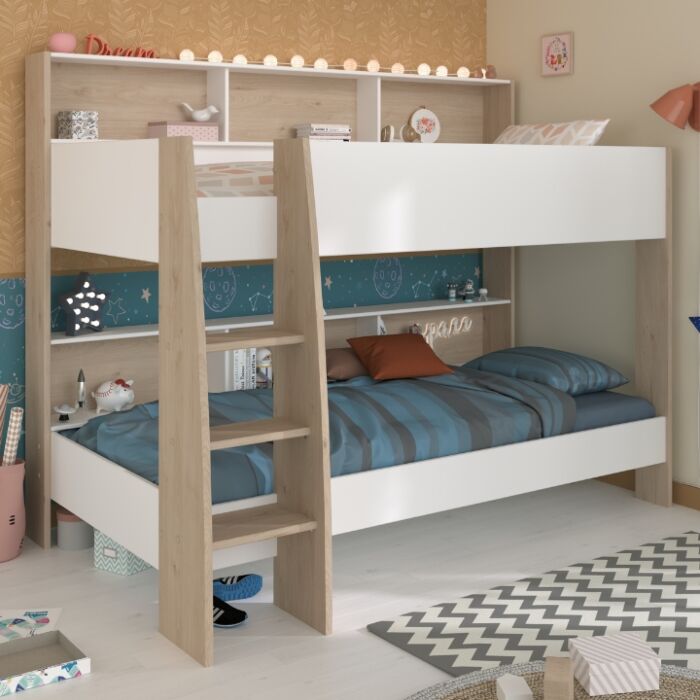 Shelter Stapelbed - Wit/Eiken main product photo