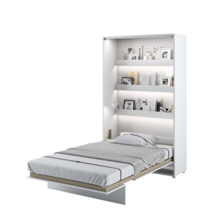 Murphy Verticaal Opklapbed 120x200 - Wit Hoogglans