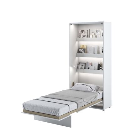 Murphy Verticaal Opklapbed 90x200 - Wit Hoogglans