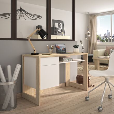 Morzine Bureau - Sonoma Eiken/Wit
