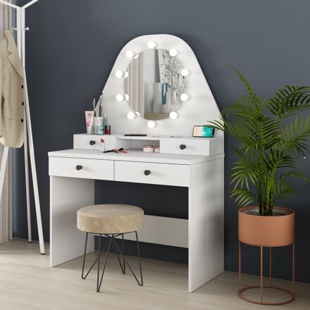 Vanity Star Make-up Tafel - Wit