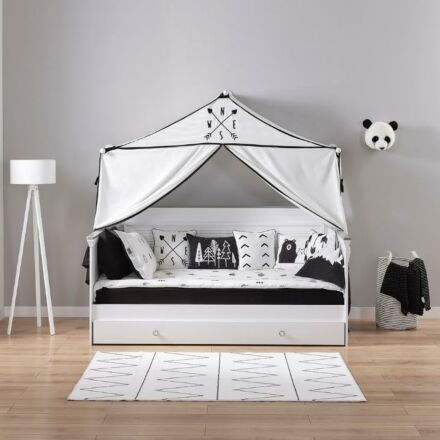 Mia Bedbank met Slaaplade en Nordic Tent - Wit