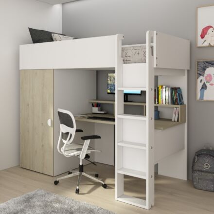 Flow Hoogslaper - Eiken/Wit