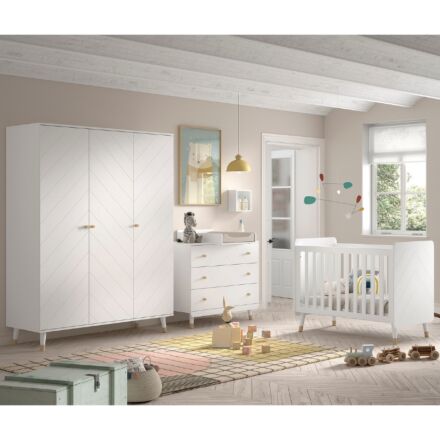 Sfeer Jaxx Billy 3-delige Babykamer met 3-deurskast - Wit.jpg