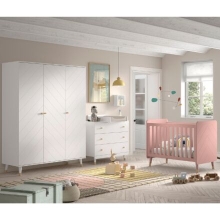 Sfeer Jaxx Billy 3-delige Babykamer met 3-deurskast - Terra Roze (5).jpg
