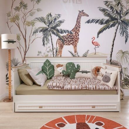 Monte Bedbank met Slaaplade 90x200 - Creme