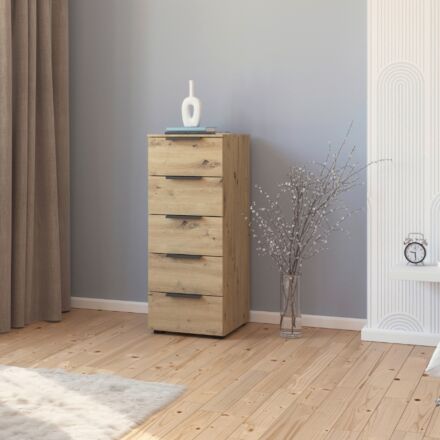 Flipp Commode 5 laden smal - Artisan Eiken/Grafiet